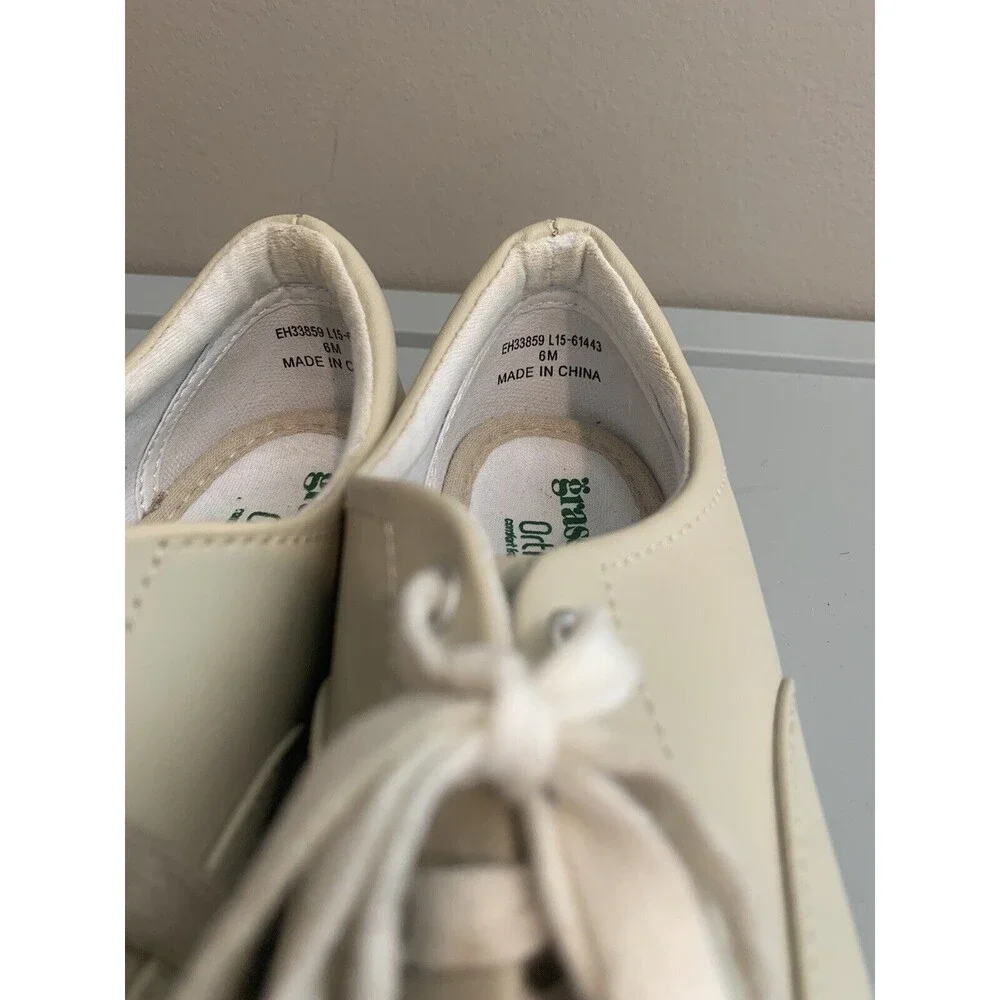 GRASSHOPPERS‎ Ortholite Womens Size 6 M Beige Tan Casual Comfort Shoes